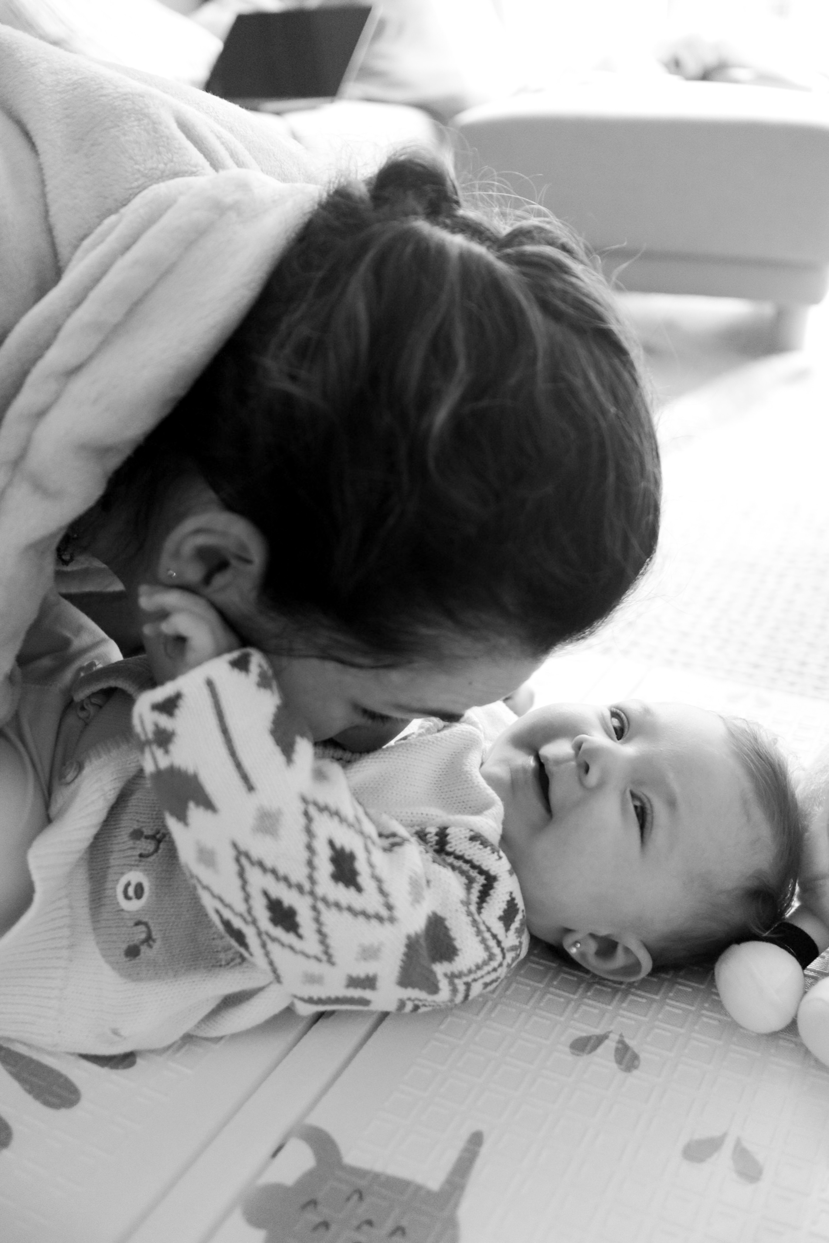 photograph of mother and child
